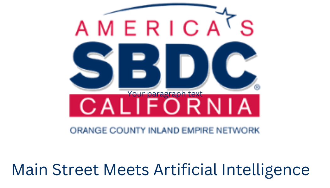OCIE SBDC Main Street Meets Artificial Intelligence